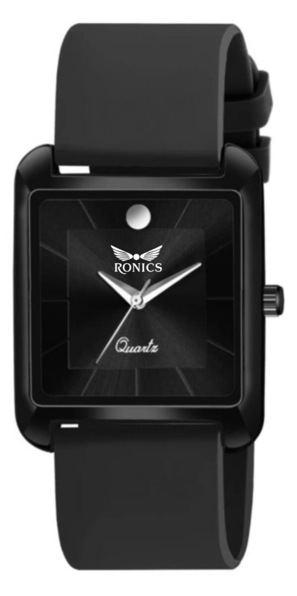 Analog Black Dial Silver Stainless Steel Strap Men’s Watch